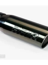 Aero Exhaust Universal Stainless Steel Tip 4 Inch Inlet 5 Inch Outlet 11.5 Inch Overall Length Angle cut outlet Black Chrome Finish                                     - 10106 - Image 2
