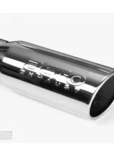 Aero Exhaust Universal Stainless Steel Tip 4 Inch Inlet 5 Inch Outlet 11.5 Inch Overall Length Angle cut outlet Polished Finish                                     - 10107 - Image 2