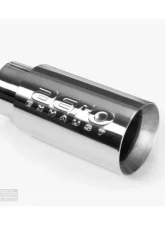 Aero Exhaust Universal Stainless Steel Tip 3 Inch Inlet 4 Inch Outlet 9 Inch Overall Length Straight cut outlet Polished Finish                                     - 10108 - Image 2