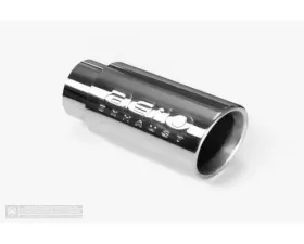 Aero Exhaust Universal Stainless Steel Tip 3 Inch Inlet 4 Inch Outlet 9 Inch Overall Length Angle cut outlet Polished Finish