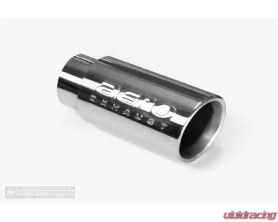Aero Exhaust Universal Stainless Steel Tip 3 Inch Inlet 4 Inch Outlet 9 Inch Overall Length Angle cut outlet Polished Finish - 10109