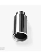 Aero Exhaust Universal Stainless Steel Tip 2.5 Inch Inlet 3.5 Inch Outlet 9 Inch Overall Length Angle cut outlet Polished Finish                                     - 10110 - Image 2