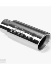 Aero Exhaust Universal Stainless Steel Tip 2.5 Inch Inlet 3.5 Inch Outlet 9 Inch Overall Length Angle cut outlet Polished Finish                                     - 10110 - Image 2