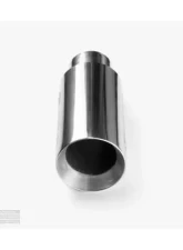 Aero Exhaust Universal Stainless Steel Tip 2.5 Inch Inlet 3.5 Inch Outlet 9 Inch Overall Length Straight cut outlet Polished Finish                                     - 10111 - Image 2