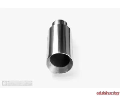 Aero Exhaust Universal Stainless Steel Tip 2.5 Inch Inlet 3.5 Inch Outlet 9 Inch Overall Length Straight cut outlet Polished Finish - 10111
