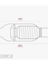 Aero Exhaust Turbine 2.5 Inch Inside Diameter Neck Aggressive sound Performance Mufflers                                     - AT2525 - Image 3