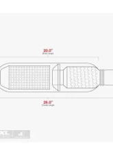 Aero Exhaust Turbine XL 2.5 Inch Inside Diameter Neck Moderate sound Performance Mufflers                                     - AT2525XL - Image 3