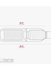 Aero Exhaust Turbine XL 3.0 Inch Inside Diameter Neck Moderate sound Performance Mufflers                                     - AT3030XL - Image 3