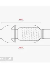 Aero Exhaust Turbine 5" ID Neck (Aggressive Sound) Performance Muffler                                     - AT5050 - Image 3