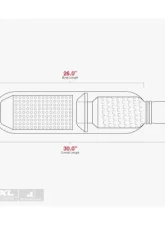 Aero Exhaust Turbine XL 5.0 Inch Inside Diameter Neck Moderate sound Performance Mufflers                                     - AT5050XL - Image 3