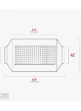Aero Exhaust Resonator TR Series 2.5 Inch Inside Diameter Neck 8.0 Inch Length                                     - TR225 - Image 3