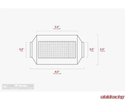 Aero Exhaust Resonator TR Series 2.5 Inch Inside Diameter Neck 8.0 Inch Length - TR225
