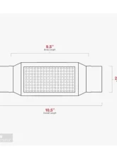 Aero Exhaust Resonator TR Series 2.5 Inch Inside Diameter Neck 10.5 Inch Length                                     - TR251 - Image 3