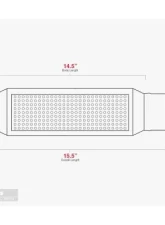 Aero Exhaust Resonator TR Series 2.5 Inch Inside Diameter Neck 15.5 Inch Length                                     - TR253 - Image 3