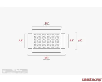 Aero Exhaust Resonator TR Series 2.5 Inch Inside Diameter Neck 6.5 Inch Length - TR254