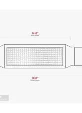 Aero Exhaust Resonator TR Series 3.0 Inch Inside Diameter Neck 16.0 Inch Length                                     - TR32 - Image 3