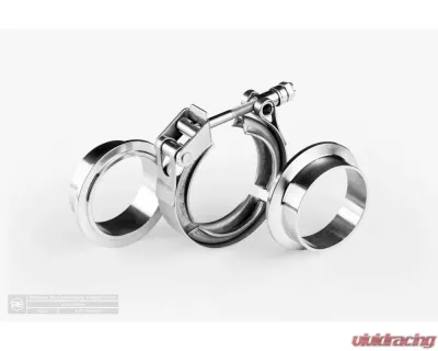 Aero Exhaust 2.0" Tubing 51.6mm Flange Stainless Steel V-Band Assembly - 20101