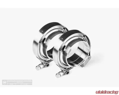 Aero Exhaust 2.5" Tubing 64.3mm Flange Stainless Steel V-Band Assembly - 20102