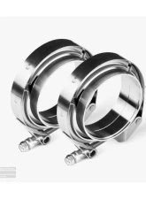 Aero Exhaust 3.5" Tubing 89.7mm Flange Stainless Steel V-Band Assembly                                     - 20104 - Image 2