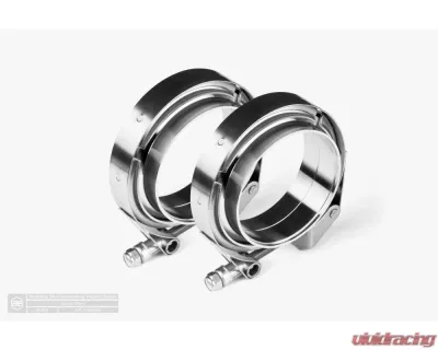 Aero Exhaust 3.5" Tubing 89.7mm Flange Stainless Steel V-Band Assembly - 20104