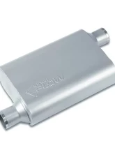 Street Flow Aluminized 2 Chamber Performance Muffler Chevrolet | Fiat | Ford | Honda | Mazda | Toyota 1969-2019                                     - SF42043 - Image 3