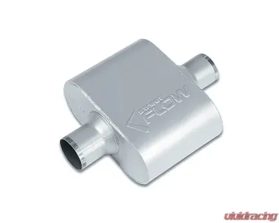 Street Flow Aluminized 1 Chamber Performance Muffler Audi | Ford | Honda | Scion | Subaru | Toyota 1984-2022 - SF424109