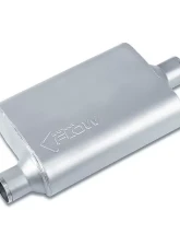Street Flow Aluminized 2 Chamber Performance Muffler Acura | Audi | BMW | Chevrolet | Dodge | Ford 1958-2022                                     - SF42441 - Image 3