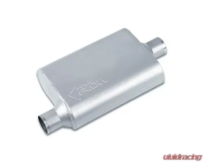Street Flow Aluminized 2 Chamber Performance Muffler Acura | Audi | BMW | Chevrolet | Dodge | Ford 1958-2022 - SF42441