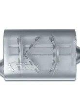 Street Flow Aluminized 2 Chamber Performance Muffler Acura | Audi | BMW | Chevrolet | Dodge | Ford 1958-2022                                     - SF42441 - Image 2