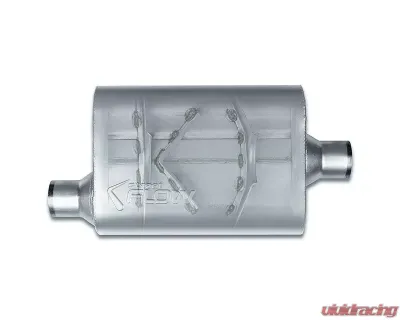 Street Flow Aluminized 2 Chamber Performance Muffler Acura | Audi | BMW | Chevrolet | Dodge | Ford 1958-2022 - SF42441