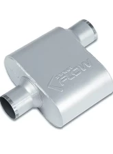 Street Flow Aluminized 1 Chamber Performance Muffler Chevrolet | Dodge | Ford 1968-2025                                     - SF425112 - Image 3