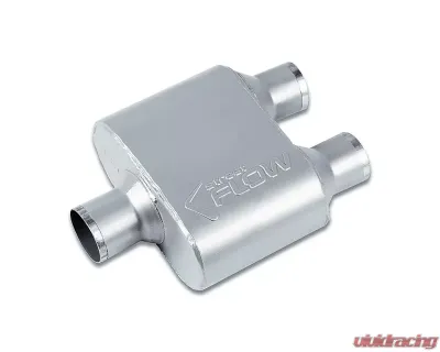 Street Flow Aluminized 1 Chamber Performance Muffler BMW | Chevrolet | Honda | Mazda | Subaru 1980-2022 - SF425122