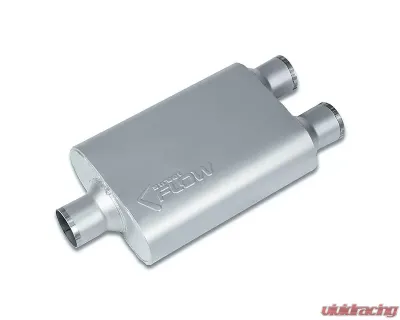 Street Flow Aluminized 2 Chamber Performance Muffler BMW | Chevrolet | Ford | Subaru 1999-2022 - SF425400