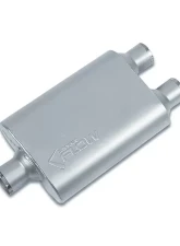 Street Flow Aluminized 2 Chamber Performance Muffler Chevrolet | GMC | Ford 1980-2020                                     - SF425422 - Image 3