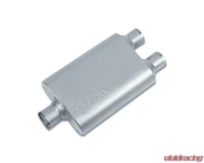 Street Flow Aluminized 2 Chamber Performance Muffler Chevrolet | GMC | Ford 1980-2020 - SF425422