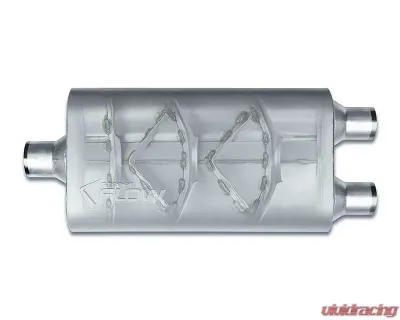 Street Flow Aluminized 3 Chamber Performance Muffler BMW | Chevrolet | Dodge | Ford 1964-2022 - SF425522