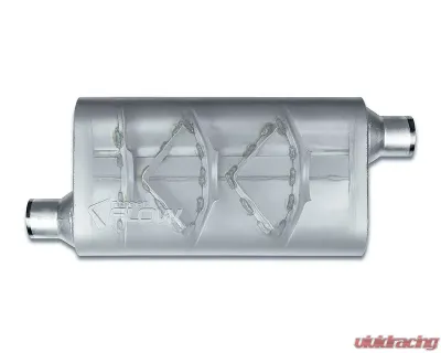 Street Flow Aluminized 3 Chamber Performance Muffler Audi | Buick | Cadillac | Chevrolet | Dodge | Ford | GMC | Jeep | Lincoln | Mercury 1963-2022 - SF42553