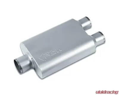 Street Flow Aluminized 2 Chamber Performance Muffler Chevrolet | Dodge | Ford | GMC | Ram 1987-2022 - SF430402