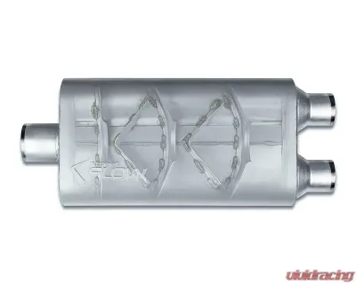 Street Flow Aluminized 3 Chamber Performance Muffler Chevrolet | Dodge | Ford | GMC | Ram 1985-2022 - SF430502