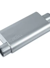 Street Flow Aluminized 3 Chamber Performance Muffler Offset In Center Out Chevrolet | GMC | Ram 2007-2022                                     - SF43551 - Image 2