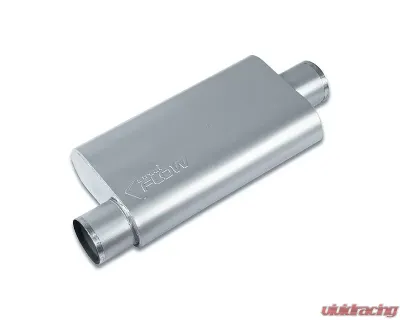 Street Flow Aluminized 3 Chamber Performance Muffler Offset In Center Out Chevrolet | GMC | Ram 2007-2022 - SF43551