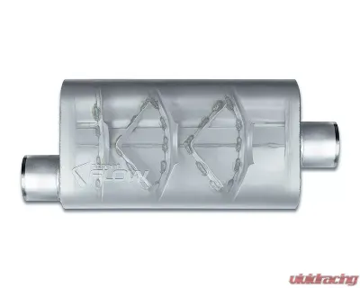 Street Flow Aluminized 3 Chamber Performance Muffler Offset In Center Out Chevrolet | GMC | Ram 2007-2022 - SF43551