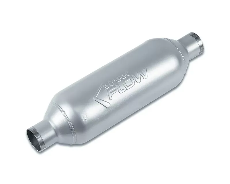 Street Flow Aluminized 1 Chamber Performance Muffler Audi | BMW | Chevrolet | Dodge | Honda | Nissan | Toyota 1980-2022 - SF513200