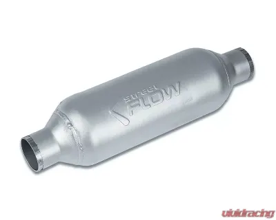 Street Flow Aluminized 1 Chamber Performance Muffler Round Body Audi | BMW | Dodge | Ford | Honda | Jeep | Mazda | Mercury | Mini | Nissan | Scion | Subaru | Toyota | Volkswagen 1980-2022 - SF513225