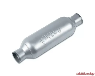 Street Flow Aluminized 1 Chamber Performance Muffler Round Body Audi | BMW | Chevrolet | Ford | GMC | Hummer | Jeep | Nissan | Pontiac | Subaru | Toyota 1955-2023 - SF513250