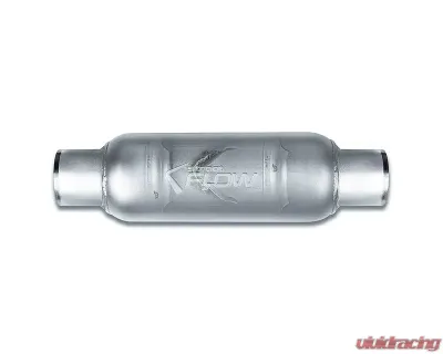 Street Flow Aluminized 1 Chamber Performance Muffler Round Body Chevrolet | Chrysler | Dodge | Ford |GMC | Hummer | Jeep | Plymouth | Pontiac | Subaru | Toyota 1955-2023 - SF513300