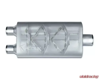 Street Flow Aluminized 3 Chamber Performance Muffler Chevrolet | Dodge | Ford | GMC | Nissan | Toyota 1996-2021 - SF524553