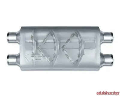 Street Flow Aluminized 3 Chamber Performance Muffler Chevrolet | Dodge | Ford | GMC 1996-2017 - SF524554