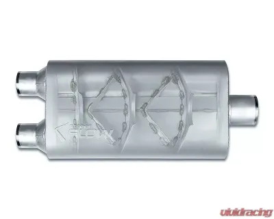 Street Flow Aluminized 3 Chamber Performance Muffler Cadillac | Chevrolet | GMC | Hummer 1996-2009 - SF525553