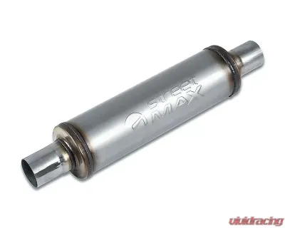 Street Max Straight Through Performance Muffler Round Body Acura | BMW | Dodge | Fiat | Ford | Honda | Nissan | Toyota | Volkswagen 1980-2022 - SM10414